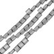 Αιματίτης Τετράγωνο Περαστό 10mm Ø1.2mm (40τμχ) (40cm)