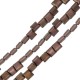 Hematite Bead Flattened Square 10mm Ø1.2mm (40pcs) (40cm)