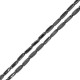 Perle Tube en Hématite 3x9mm (~40 cm/fil)