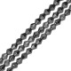 Perlina Bicono Sfaccettata di Ematite 4x4mm (~40cm/filo)