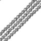 Perlina Bicono Sfaccettata di Ematite 4x4mm (~40cm/filo)
