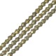 Αιματίτης Χάντρα Κώνος Πολυεδρική 4mm Ø1mm (102τμχ) (40cm)