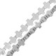 Hematite Slider Cross 4mm Ø0.8mm (94pcs) (40cm)