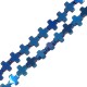 Hematite Slider Cross 4mm Ø0.8mm (94pcs) (40cm)