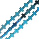 Hematite Slider Cross 8x10mm Ø1mm (40pcs) (40cm)