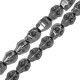 Hematite Slider Skull 8x10mm Ø1mm (40pcs) (40cm)
