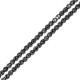 Perle Hématite Facettée 3 mm Ø0.8 mm (~120 Pièces)