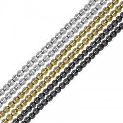 Hematite Bead Round 3mm Ø0.8mm (130pcs) (40cm)