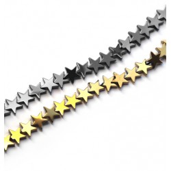 Hematite Slider Star 10mm (50pcs) (40cm)