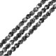 Hematite Bead Faceted 4mm Ø1.1mm (100pcs) (40cm)