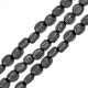 Perla di Ematite Ovale 5x7 mm Ø1.1 mm (60 Pezzi) (40 cm)
