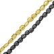 Αιματίτης Χάντρα Οβάλ 5x7mm Ø1.1mm (60τμχ) (40cm)