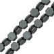 Αιματίτης Χάντρα Εξάγωνο 7mm Ø1mm (60τμχ)