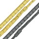 Hematite Bead Square Flat 7mm Ø1.2mm (58pcs)