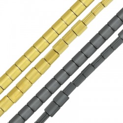 Perle D'Hématite Carrée Plate 7 mm Ø 1.2 mm (58 Pièces)