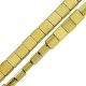 Αιματίτης Χάντρα Τετράγωνο Επίπεδο 8mm Ø1.2mm (49τμχ)