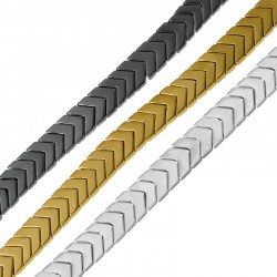 Perle en Hématite en Forme de Flèche 4 x 1 mm (240 Pièces) Ø 1 mm