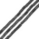 Αιματίτης Χάντρα Σωληνάκι 5x8mm Ø~1.2mm (~65τμχ)