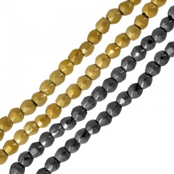 Perla Sfaccettata in Ematite 2 mm Ø0.8 mm (~280 Pezzi)