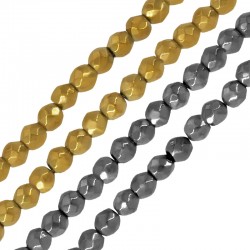 Perle en Hématite Facettée 3 mm Ø1 mm (~130 Pièces)