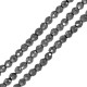 Αιματίτης Χάντρα Πολυεδρική 3mm Ø1mm (~130τμχ)