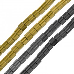 Cubetto di Perline di Ematite 3 mm Ø0.8 mm (~132 Pezzi)