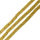 Perline Tubolari Quadrate in Ematite 4x8 mm Ø1.1 mm (~50 Pezzi)