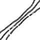Hematite Bead Tube Square 2x4mm Ø0.8mm (~94pcs)
