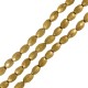 Αιματίτης Χάντρα Οβάλ Πολυεδρική 3x5mm Ø0.8mm (~88τμχ)