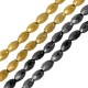 Hematite Bead Oval Faceted 4x6mm Ø1.2mm (~67pcs)
