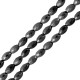 Hematite Bead Oval Faceted 4x6mm Ø1.2mm (~67pcs)