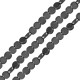 Αιματίτης Χάντρα Στρογγυλή Επίπεδη 3.9mm Ø0.8mm (~108τμχ)