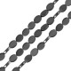 Αιματίτης Χάντρα Οβάλ Επίπεδη 6x8mm Ø1.1mm (~52τμχ)