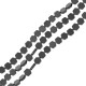 Hematite Bead Hexagon Flat 6.4x8mm Ø1mm (~48pcs)