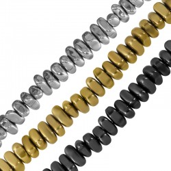 Perles Irrégulières en Hématite 5-6 Mm/3.5 mm Ø1.4 mm (~118 Pièces)
