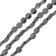 Αιματίτης Χάντρα Κώνος Εξάγωνο 4mm/2mm Ø0.8mm (~85τμχ)