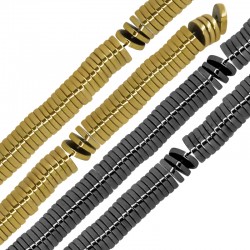 Entretoise en Hématite 6 mm/1 mm Ø 1.1 mm