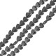 Hematite Slider Heart Flat 8.2x7.6mm Ø0.9mm (~57pcs)
