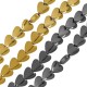 Hematite Bead Heart Flat 9.5x9.3mm Ø1.1mm (~46pcs)
