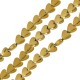 Hematite Bead Heart Flat 9.5x9.3mm Ø1.1mm (~46pcs)