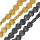 Hematite Bead Shell 8.5x7.9mm/3.7mm Ø1.1mm
