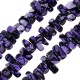 Howlite Bead Chips Purple 8x14mm