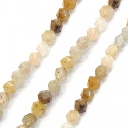Perle de jade de Montagne Taille Diamant 8 mm (~47 Pièces)