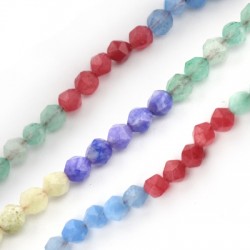 Perle de jade de Montagne Taille Diamant 8 mm (~47 Pièces)