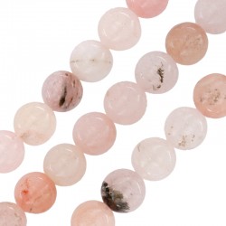 Perle de jade de Montagne Ronde 8 mm Ø~1.5 mm (~47 Pièces)