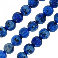 Perle de jade de Montagne Ronde 8 mm Ø~1.5 mm (~47 Pièces)