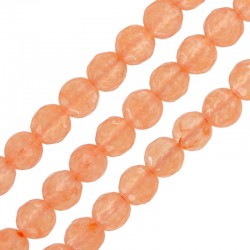 Perle de jade de Montagne Ronde Facettée 6 mm (~61 Pièces)
