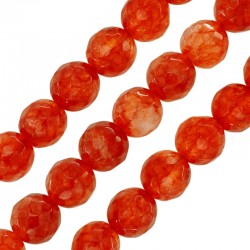 Perle de jade de Montagne Ronde Facettée 8 mm (~48 Pièces)