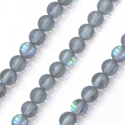 Perle Ronde en Opale Spectrolite 6 mm (~66 Pièces)