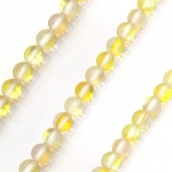 Perle Ronde en Opale Spectrolite 6 mm (~66 Pièces)